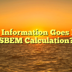 What Information Goes Into a SBEM Calculation?